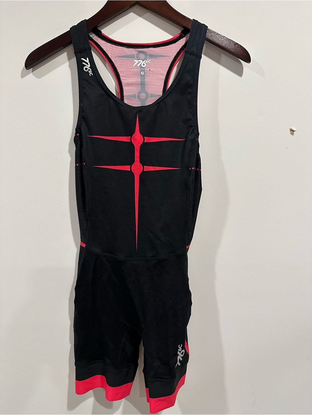 Women's Black & Red Performance Racing Unisuit by 776BC